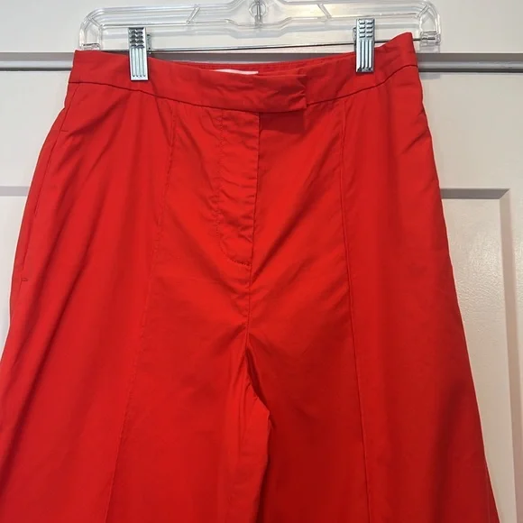Anthropologie Red Wide Leg Pants - Picture 5 of 11